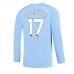 Günstige Manchester City Kevin De Bruyne #17 Heim Fussballtrikot 2023-24 Langarm
